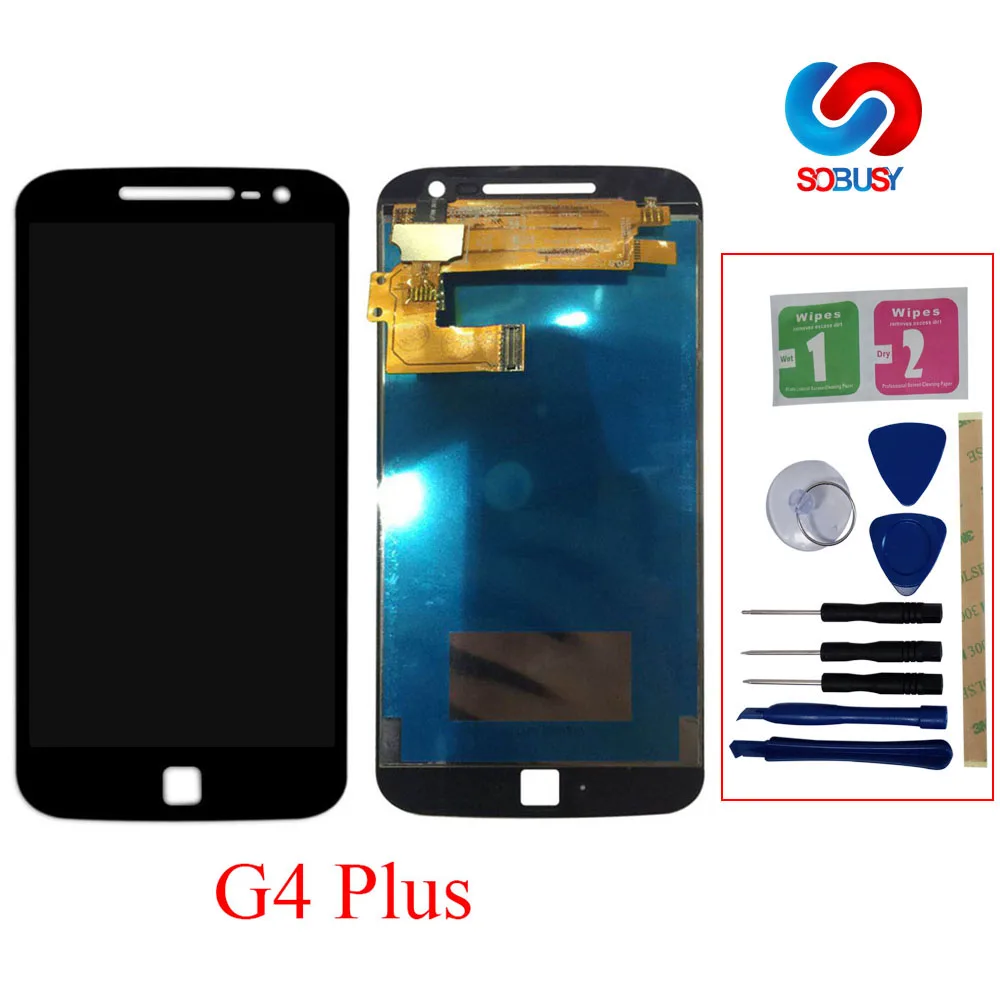ЖК экран для Motorola Moto G4 Plus Xt1644 Xt1640 Xt1641 XT1642 дисплей Сенсорное стекло дигитайзер