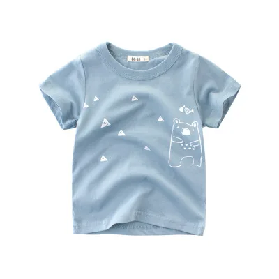 Летняя футболка с рисунком машины для маленьких мальчиков; футболки с буквенным принтом для маленьких мальчиков и девочек; одежда из хлопка; одежда для малышей - Цвет: Style 5