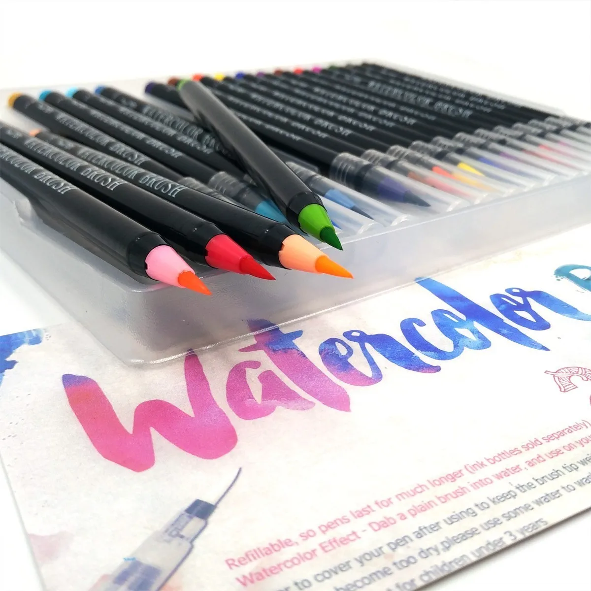 K& KBOOK 20 цветов акварельные художественные Маркеры Ручка для рисования Эскиз Маркер мягкая кисть ручка художественные поставщики для анимационного рисования Манга