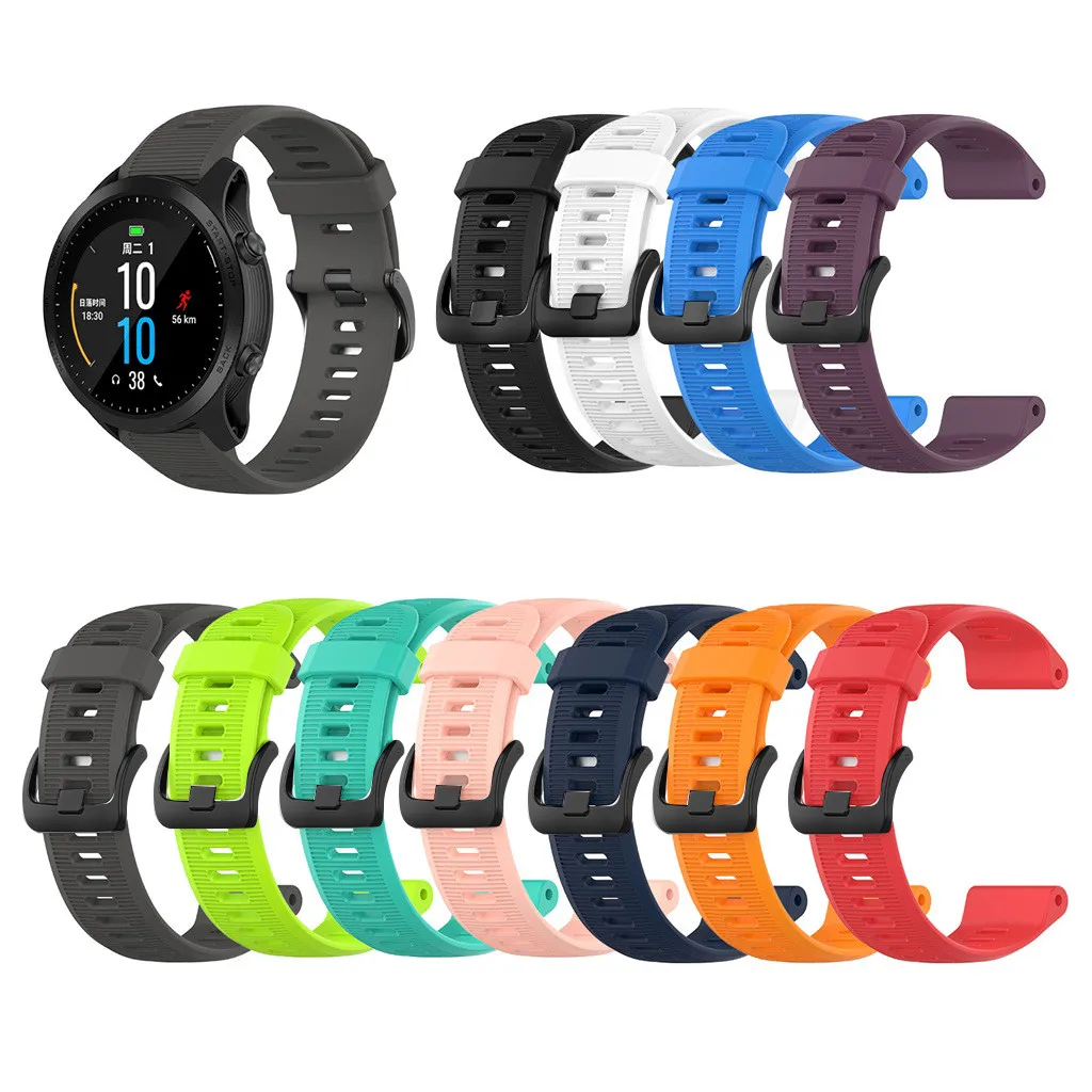 

Silicone Wrist Band Strap For Garmin Forerunner 945/935/Fenix 5/Plus Watch Bracelet Replacement watchband Long 216mm#H10