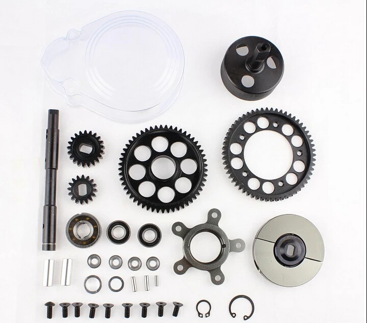 baja 5b 2 speed transmission (Gears are 57T, 51T, 23T, 17T) of 1/5