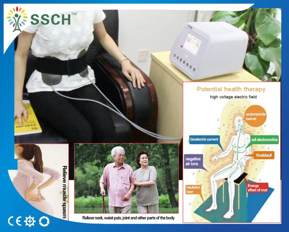 Electrostatic field therapy device high potential therapeutic equipment