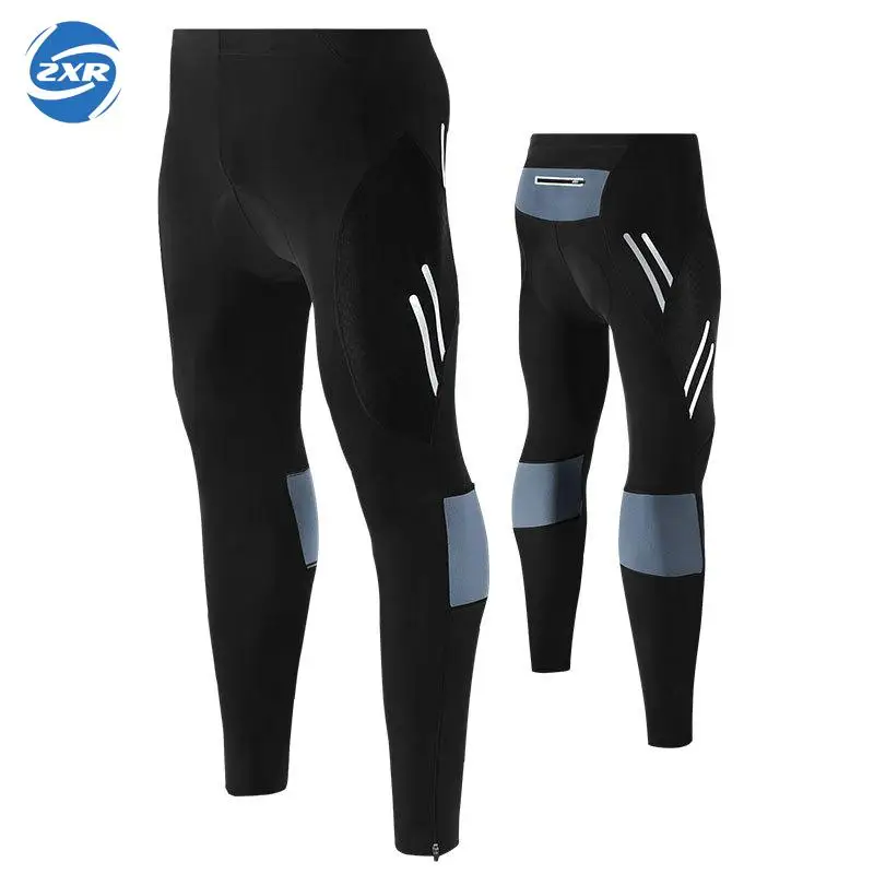 

Summer New Style Men Padded Running Pants Breathable Comfortable Nine Pants Elasticity Trousers Men Running Tights