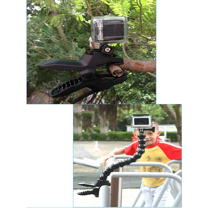 Portable Jaws Flex Photography u-clip Strong clip Clamp Mount For GoPro Hero 6 4 5 Xiaomi Yi 4K SJCAM Sports camera accessories (4)