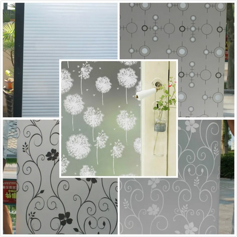 Window film self adhesive decorative frosted privacy width 120CM by