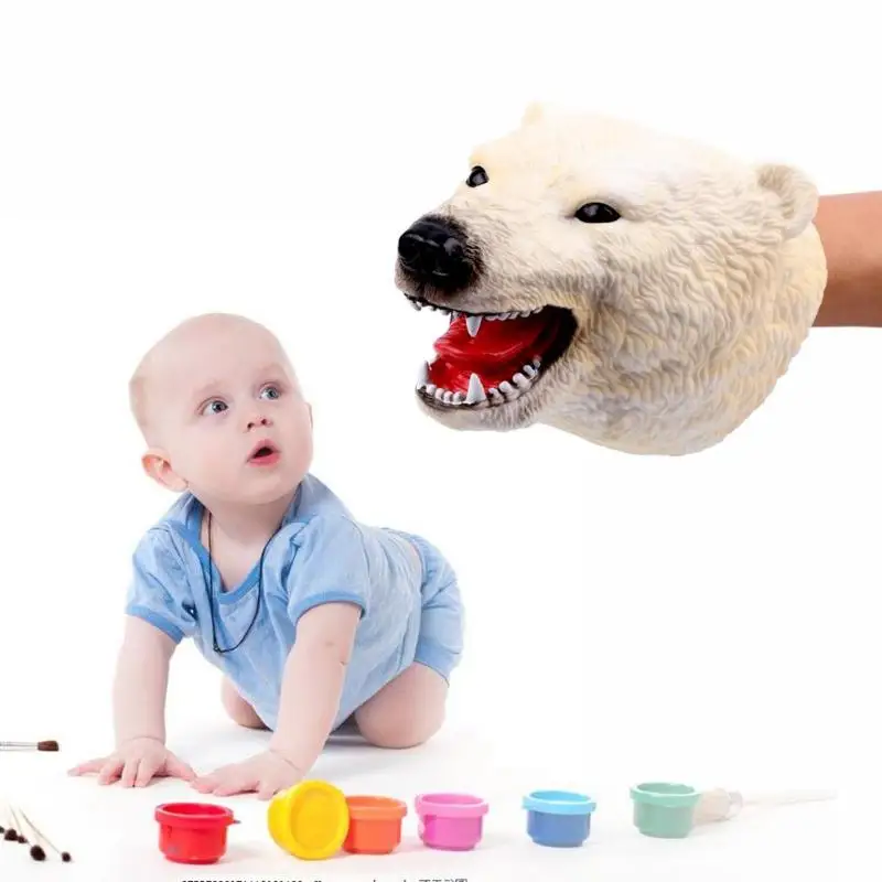 

kids Hand Puppet For Stories 6 types Hand Puppet Soft Head Finger Puppet Toys Educational Model Gifts for Kid Children