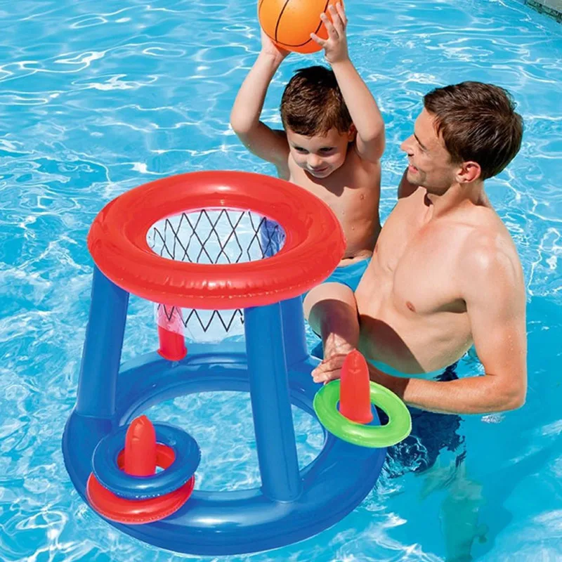 Crianças Inflável Flutuante Basquete Anel Jogar Piscina Brinquedo Bm88 Aro