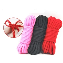 BDSM Fetish rope slave 10M sex toys provocative alternative supplies cotton Collar tied bondage comfortable kit hurtless body