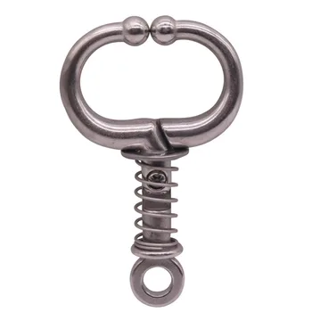 

1 pcs Spring Stainless Steel Ring Spring Type Bovine Nose Clip Push-pull Spring Easy To Wear Ring Diameter 7cm Long 11.5cm