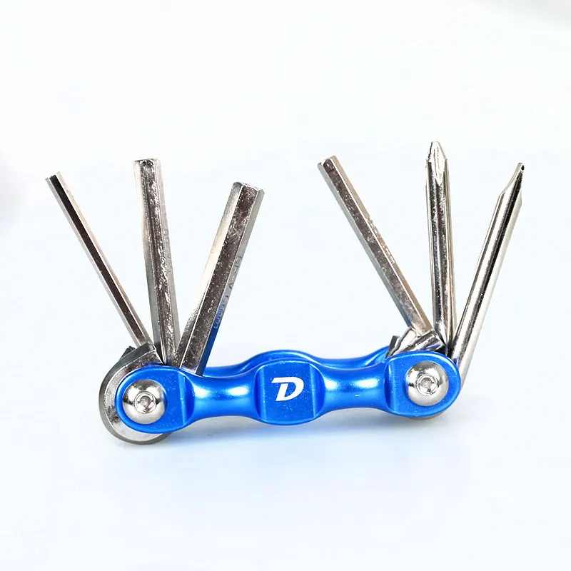 Best Deemount Portable 6 in 1 Mountain Road Bicycle Bike Repair Tool Set Kits Hex Key Wrenches 3 4 5 6mm Bycicle Cycling Tools