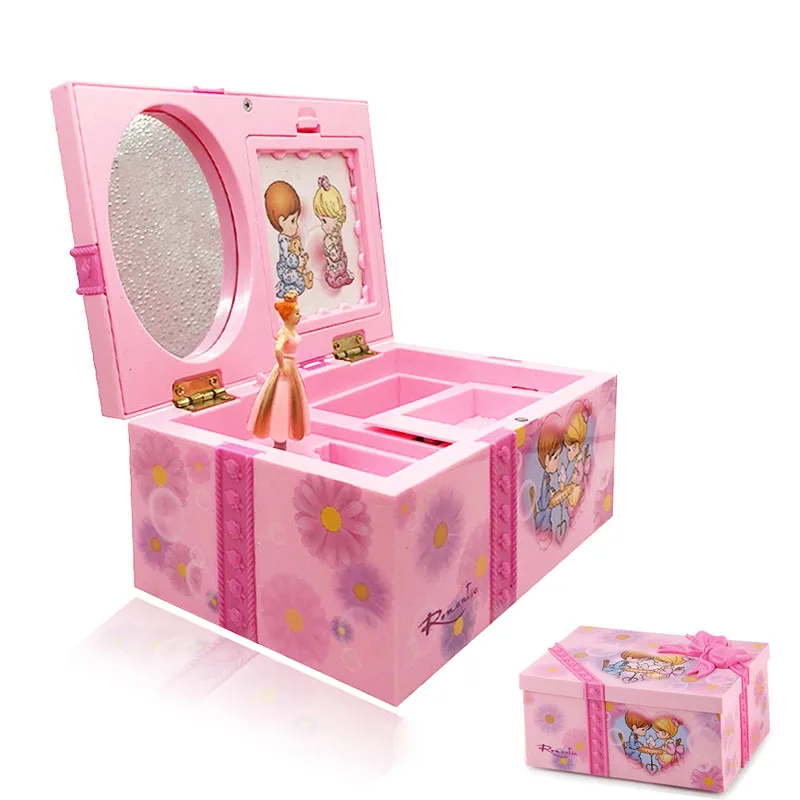 

Cartoon Ballet Rotating Music Box Gift Bag Shape Music Box Jewelry Box Send Girlfriend Gift Wonderful Melody Music Toy Gift Box