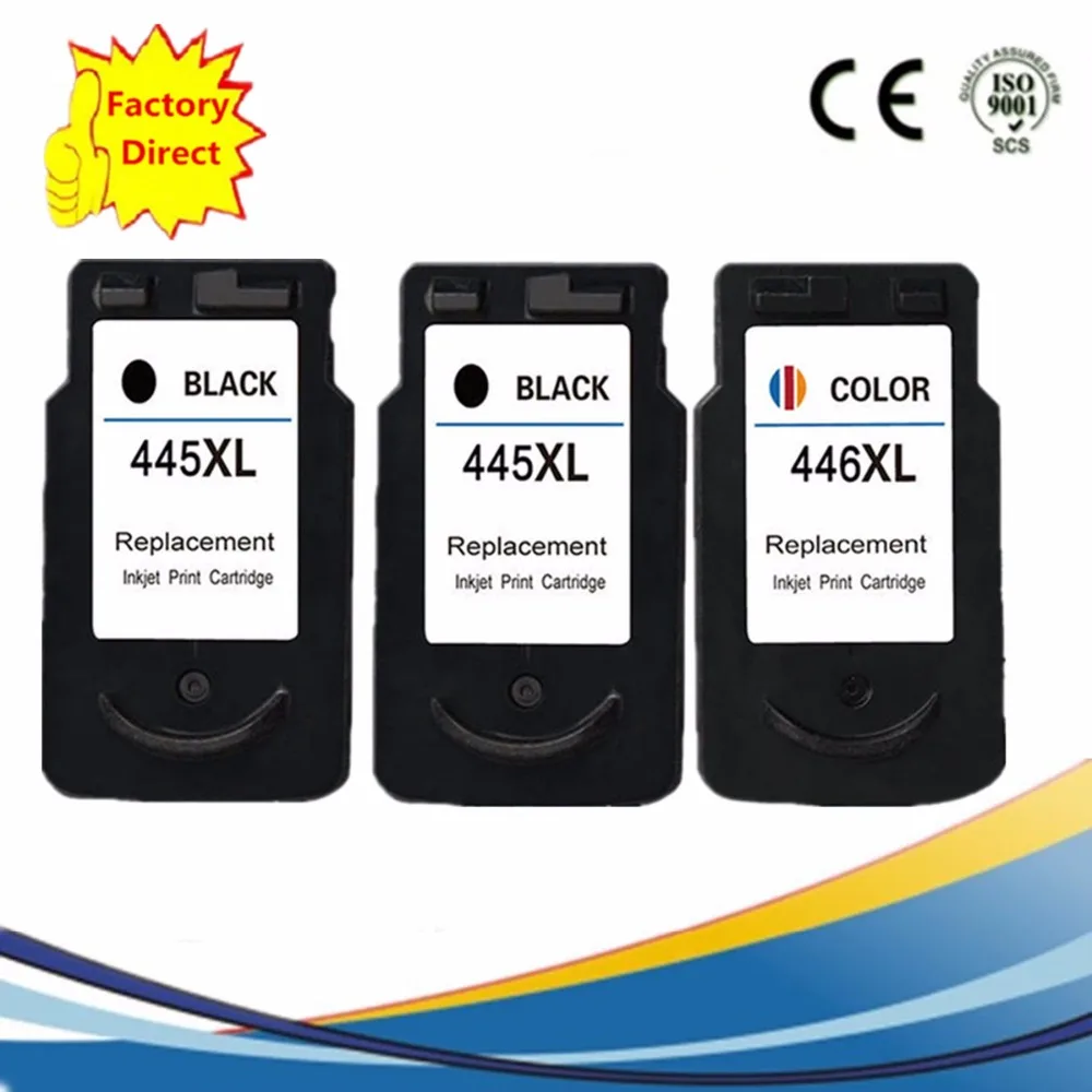 Najtaniej PG 445XL PG445XL PG 445XL CL 446XL CL446XL CL446XL regenerowany pojemnik z tuszem Pixma IP 2840 M X 494 MG 2440 2540 2940