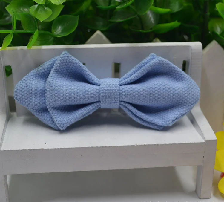 Модные галстуки бабочки для маленьких мальчиков регулируемые хлопковые детские