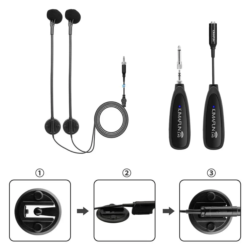 KIMAFUN KM-710 2.4G Wireless Microphone designed