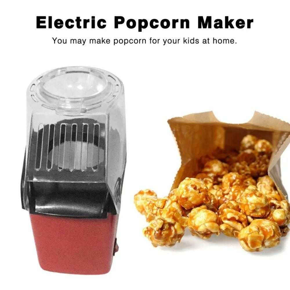 

Mini Elektrische Huishoudelijke Popcorn Maker Machine Automatische Rode Corn Popper Natuurlijke Popcorn thuisgebruik huishoudeli