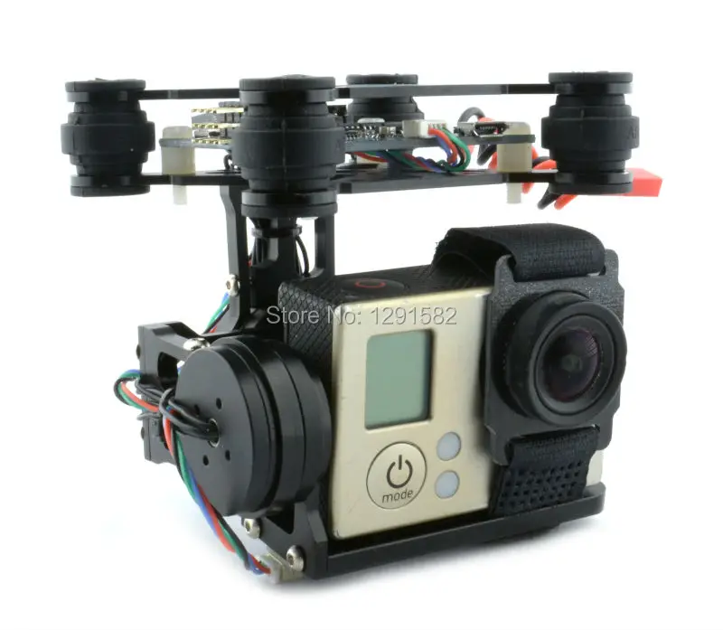 

RTF 2 Axis Brushless Gimbal Camera Mount w/ BGC 3.12 / storm32 Controller Board 2204 260kv Motor for Gopro 2 3 3+ 4 Carmera