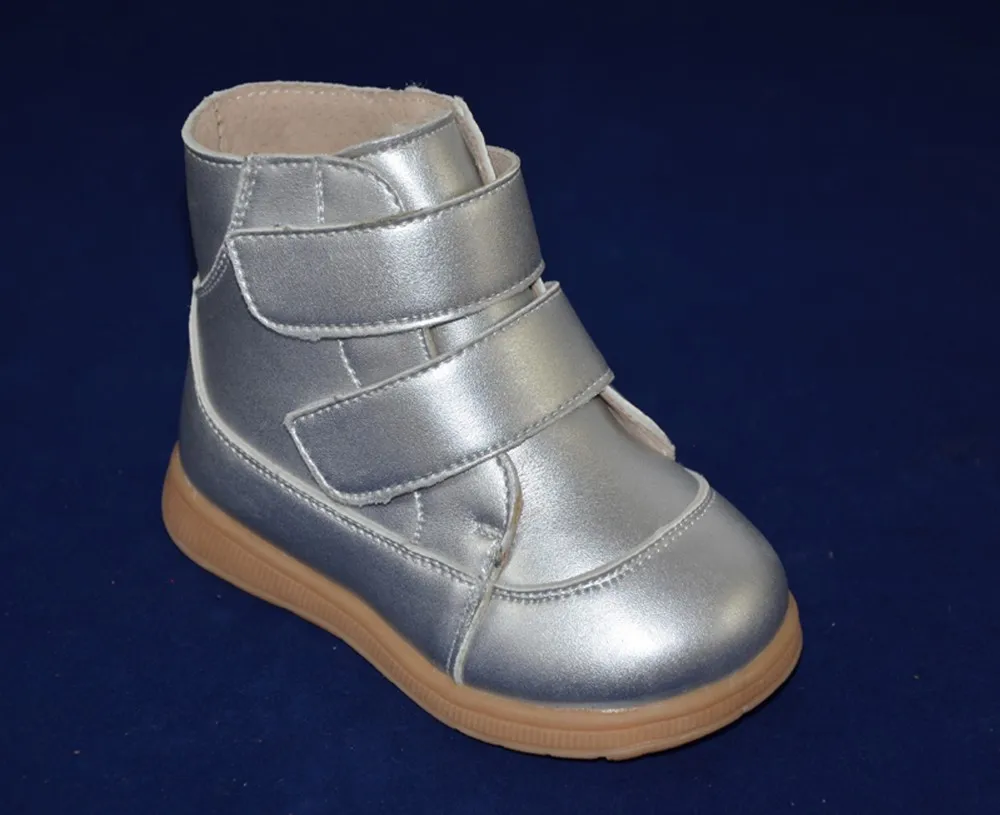 Зимние ботинки для маленьких мальчиков; цвет белый, черный, темно-синий, красный, серебристый; обувь для детей; ботинки для девочек; теплая простая модная обувь с ремешками