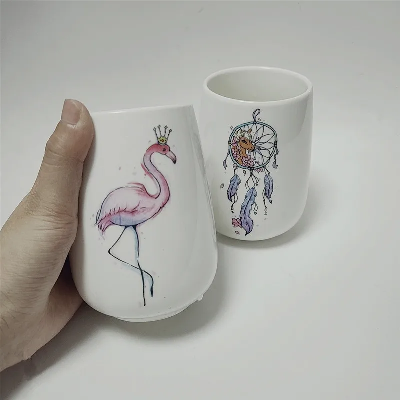 

1pcs Flamingo Tattoo Unicorn Party Team Bride Bridesmaid Wine Glass Tattoo Sticker for Wedding Decoration Bachelorette Party -S