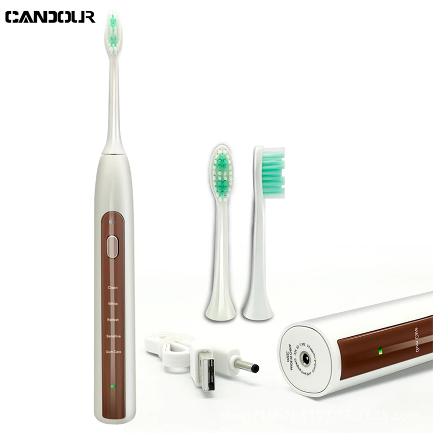 

CANDOUR CD-51502 electric toothbrush waterproof sonic electric toothbrush rechargeable Adult toothbrush