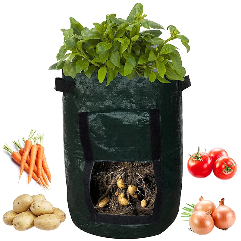 Woven Fabric Bags Potato Cultivation Planting Garden Pots Planters