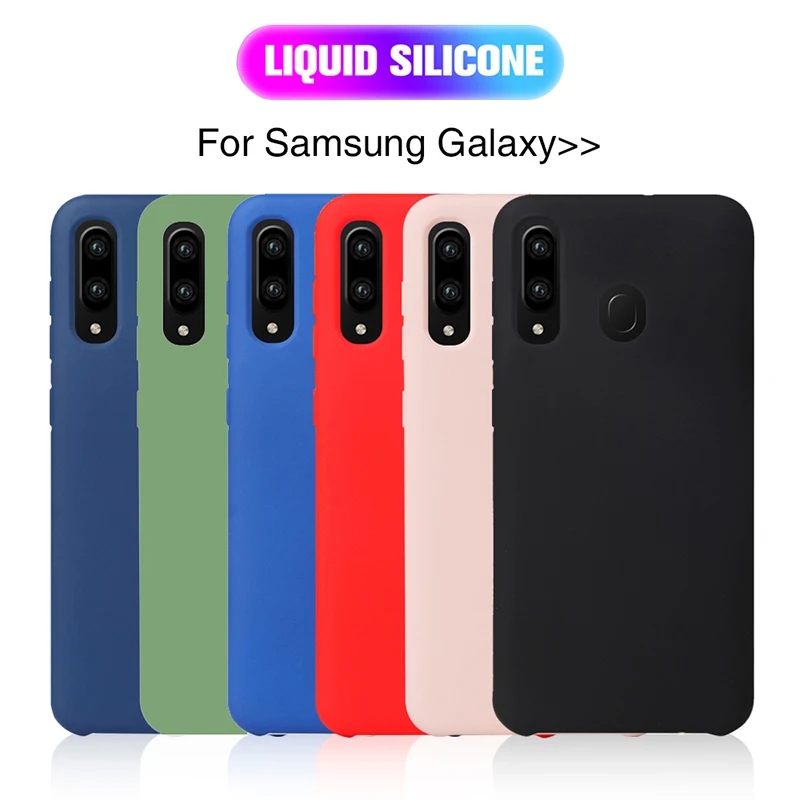 

Luxury Liquid Silicone Case for Samsung Galaxy A50 A40 A70 A30 A10 A20e 360 Back Cover For Samsung S10 Plus S 10 Plus A 50 Coque