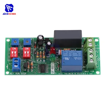 

AC 100V~250V Infinite Cycle Delay Timer Timing Switch Relay Turn On/Off Module 0.5s ~ 1000min Adjustable Timer Relay