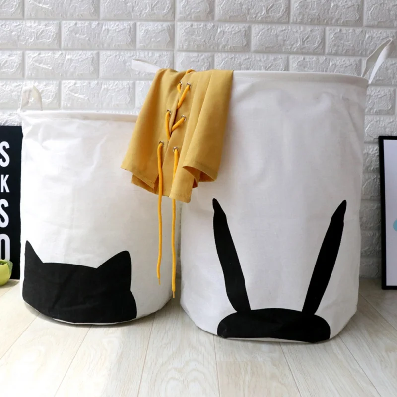 

2019 Stand Laundry Basket Toy Storage Box Super Large Bag Cotton Washing Dirty Clothes Big Basket Organizer
