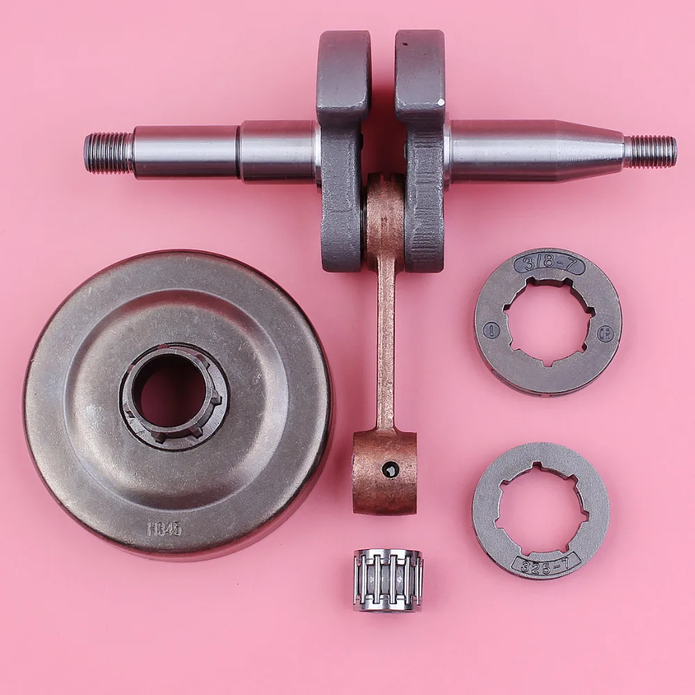 Crankshaft Crank Shaft For Husqvarna 340 345 350 Clutch Drum 3/8 .325 7