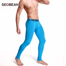 SEOBEAN, бренд высокого качества мужское термобелье зимние хлопковые кальсоны мужские длинные John модные однотонные теплые штаны мужские брюки