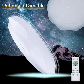 

50W LED Ceiling Light 220V High Lumen Multi-mode LED Panel Lamp Color Temperature Dimmable With Remote Controller