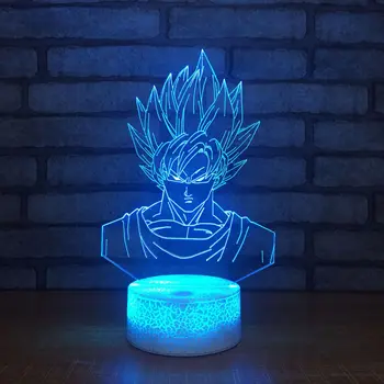 

Seven Dragon Ball 3d Lamp Bedroom Bedside Led Night Light Decoration Cartoon Character Birthday Gift 3d Light Fixtures