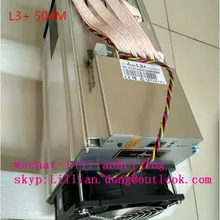 Битмайнер Antminer L3+ 504MH/s Litecoin LTC Scrypt шахтерная машина ASIC чип L3 плюс L3+ 504 м