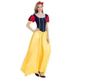 

Adult Snow White Costume Women Halloween Cosplay Snow White Princess Fancy Party Dress