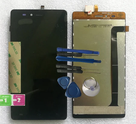 

RYKKZ For logicomL-EMENT550 LCD Display With Touch Screen Digitizer Assembly Replacement+tools+3M Sticker