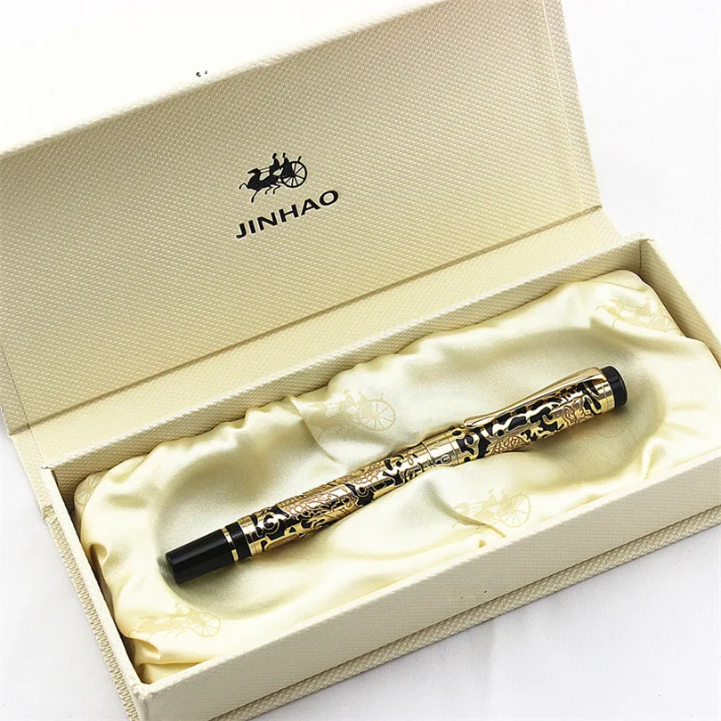 

High Quality Jinhao 5000 Metal Dragon roller ball pen Luxury 0.7MM Nib Ink Pens for Writing Office School Supplies metal ball pe