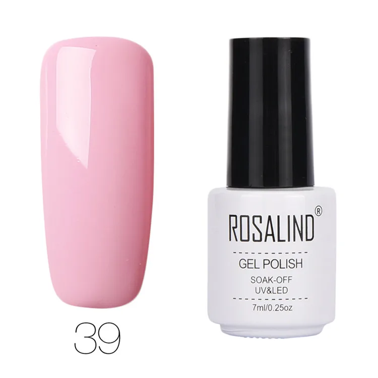 ROSALIND гель 1 S чистый цвет серии наиболее желанный лак для ногтей 31-58 высокое качество ногтей УФ и светодиодный отмачивающий Гель-лак для маникюра - Цвет: 39