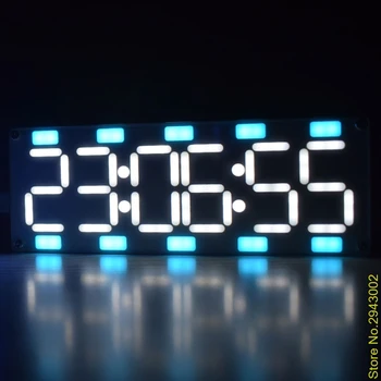 

2020 New DIY Large Screen 6 Digit Two-Color LED Clock Kit Touch Control w Temp/Date/Week