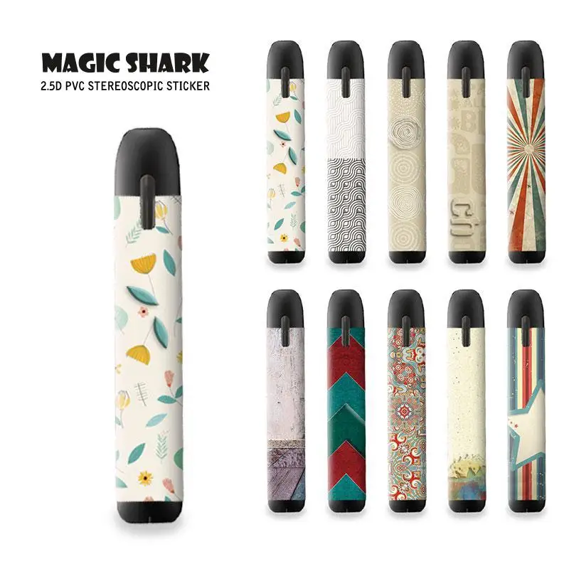 

Magic Shark Stereo Leaf Simple Style Star Fashion Sticker for Myblu Skin Cover Sticker For Myblu E Cigarette