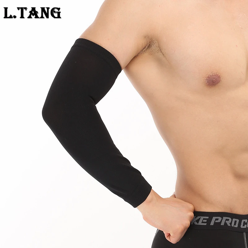 Sports Basketball Arm Sleeves Elastic Elbow Support Protector Extended