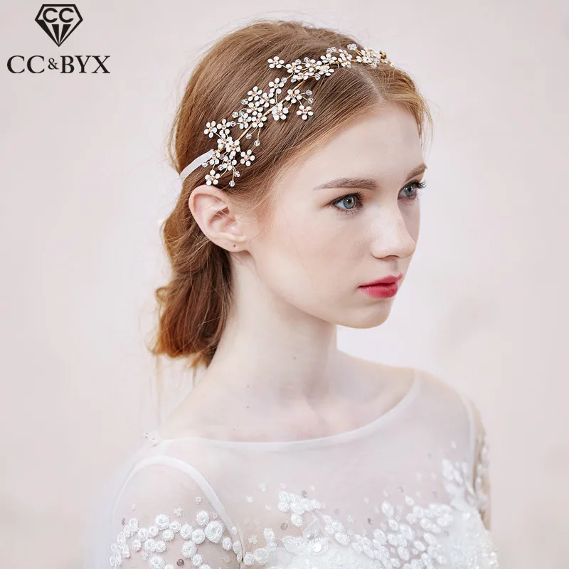 CC Jóias Tiara Do Casamento De Noiva Coroas Hairbands Cabelo Acessórios
