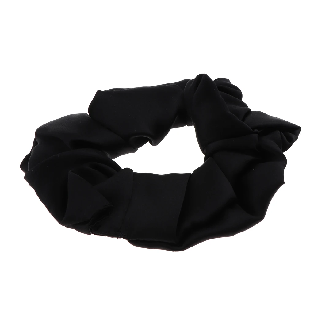 100% Silk Hair Scrunchies Elastic Hair Band Soft Bobble Hair Tie Ponytail Holder Hair Accessory for Women Ladies Girls