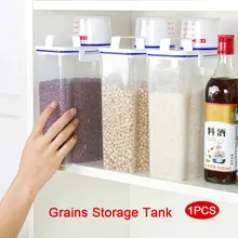 Практичные емкости для хранения зерна прозрачная мерная чашка PP коллекция свежего хранения Риса Кухня