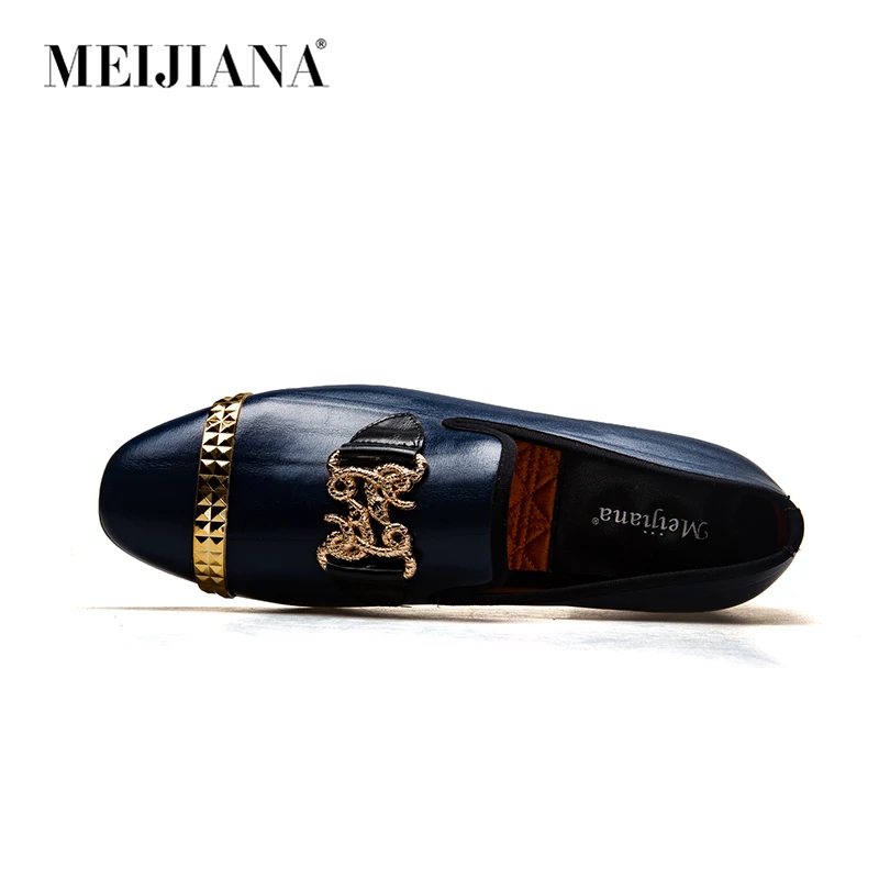 MeiJiaNa/Новинка года; мужские лоферы из натуральной кожи; красивая удобная брендовая мужская повседневная обувь