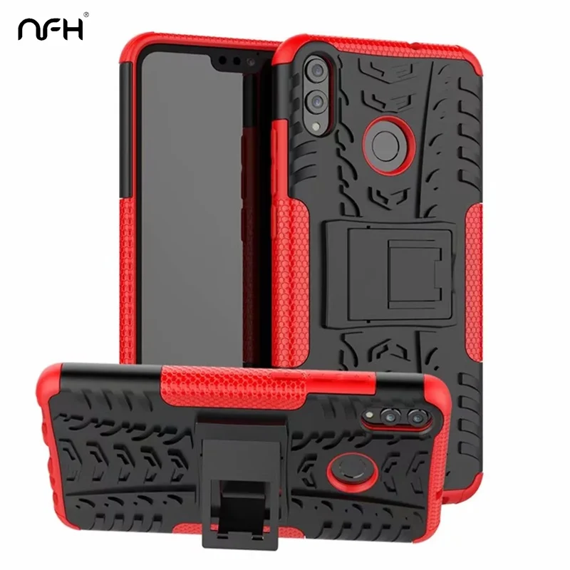 

Mixing Plastic Silicone Hard Armor Case For Huawei On Honor 8X MAX 6X 7X Bumper Protection Case For Huawei Honor 8 9 Lite Cover