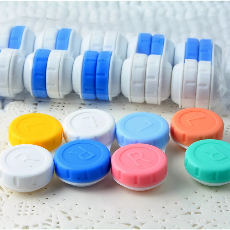 5/10 Pcs Lot Colored Contact Lenses Case L+r Contact Lens Case For Eyes