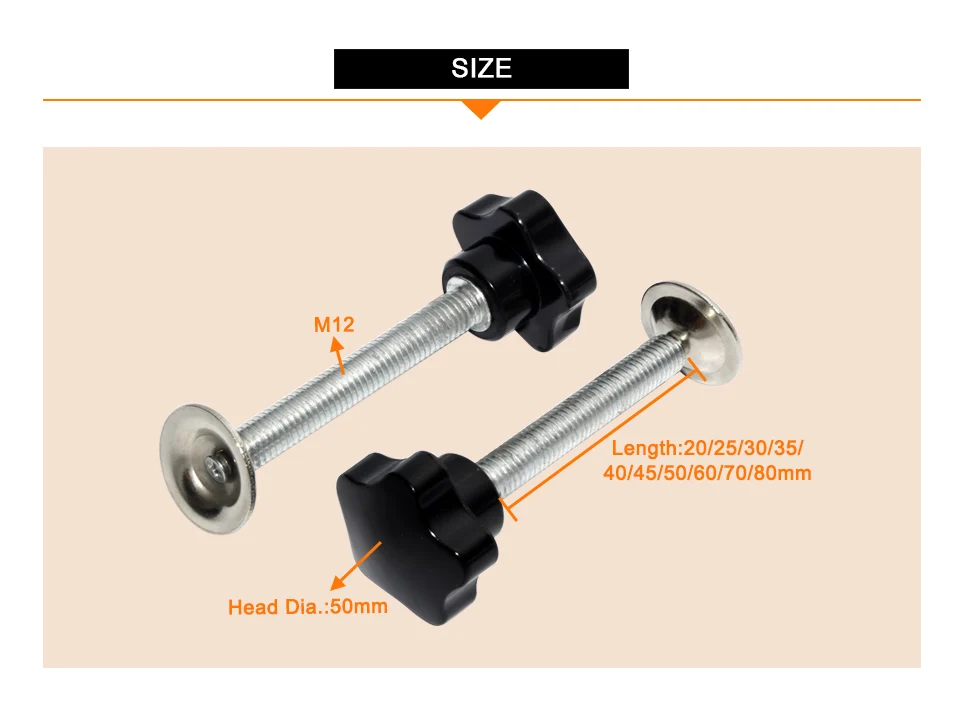 M12 с наружной резьбой звезда зажим для ручек с пластиной бакелит 50 мм Головка сливы затянуть гайки ручка Механическая Черная гайка для большого пальца