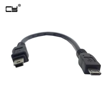 

5pcs Micro USB to Mini USB Male Cable Adapter Converter USB Charger Data Sync Cable For Mobile Phone Tablet Power Bank 20cm