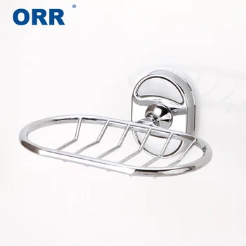 

Soap Dish Holder Metal Draining Case Shower Basket Bathroom accessroies Free shipping wall mounting Tray ORR