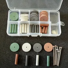 Высокое качество Новинка 1 комплект стоматологическая силиконовая резина полировка шлифовальные круги боры грубая тонкая Ультра тонкая 5 оправка стержня 2,35 мм