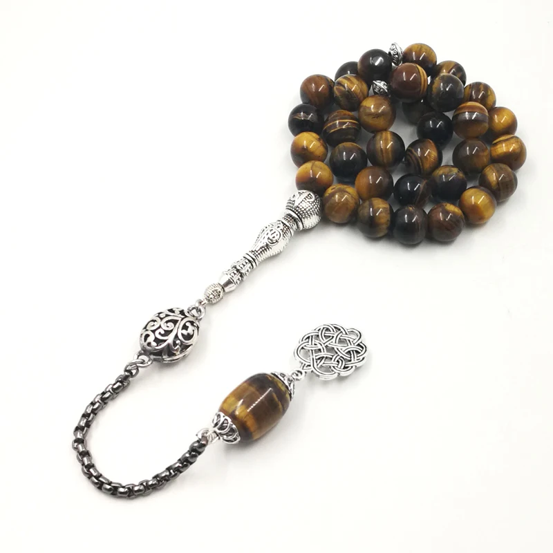 2019 Специальный стиль Tasbih натуральный тигровый глаз камень уникальный дизайн